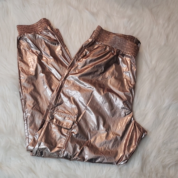 COPY - Victoria secret NWT metallic gold jogger pants - Picture 6 of 8
